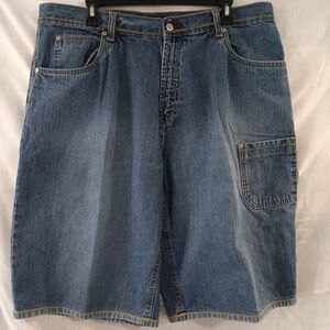Bugle Boy 77, Blue Denim Jean Shorts, Men’s Sz 38x13 Skater